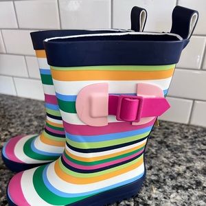 Sun Squad Rain Garden Boot Girls Toddler. Small 5-6 Rainbow stripe New with tag
